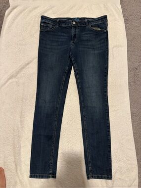 Women's Dark Indigo Skinny Jeans - Stretchy Slim Fit